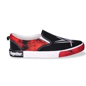 NEW WWE Official Merchandise Canvas Slip-on Casual Sneaker Men's size 11.5